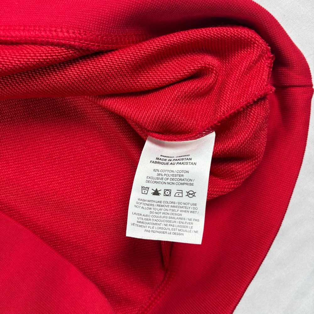 Air Jordan Sweatshirt Mens 2XL Red Crossover Pullover Crew Neck Stretch - Picture 6 of 9